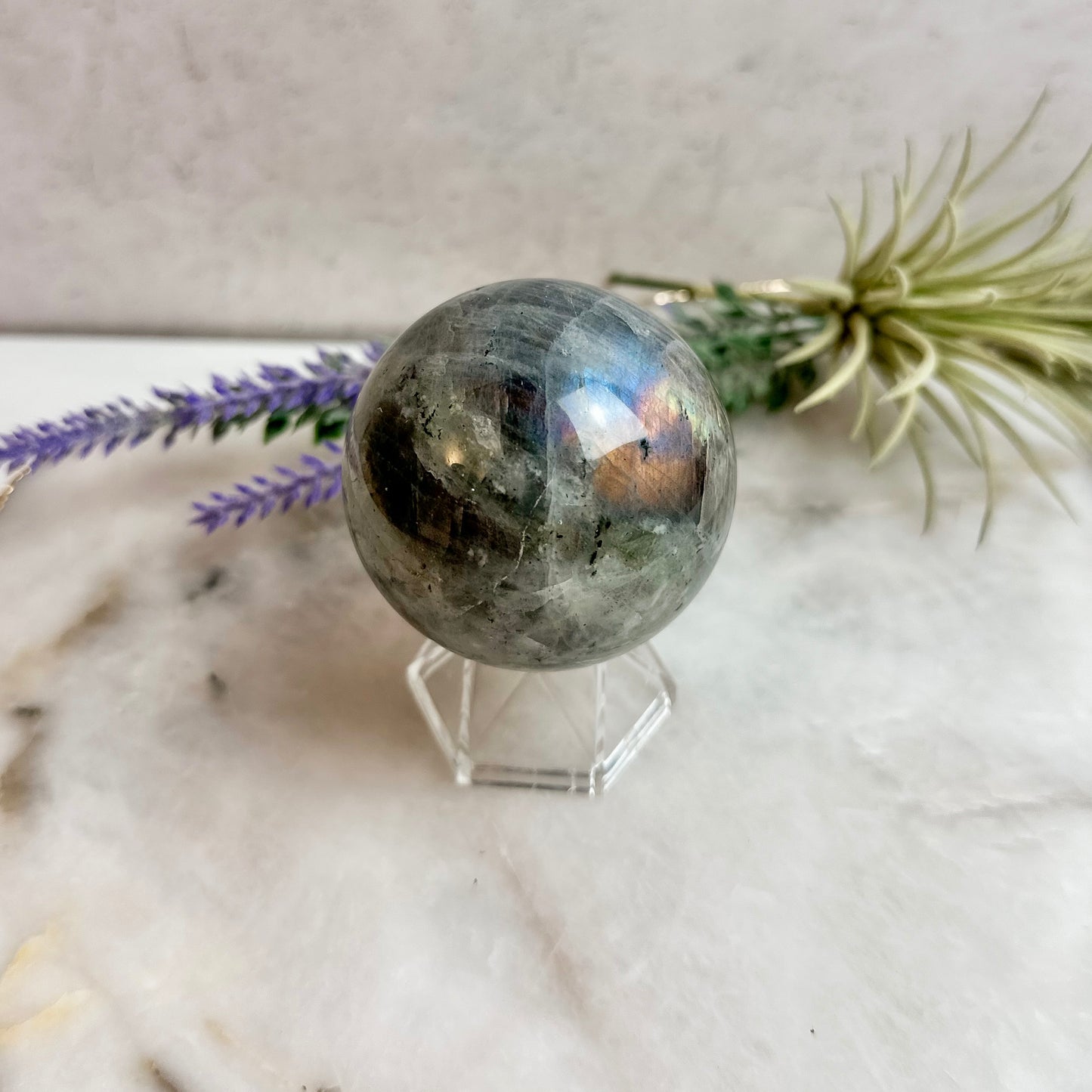 Purple Labradorite Sphere