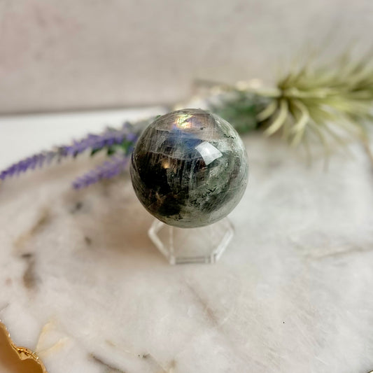 Purple Labradorite Sphere