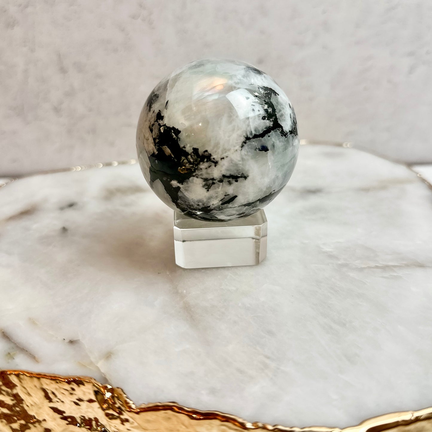 Rainbow Moonstone Sphere