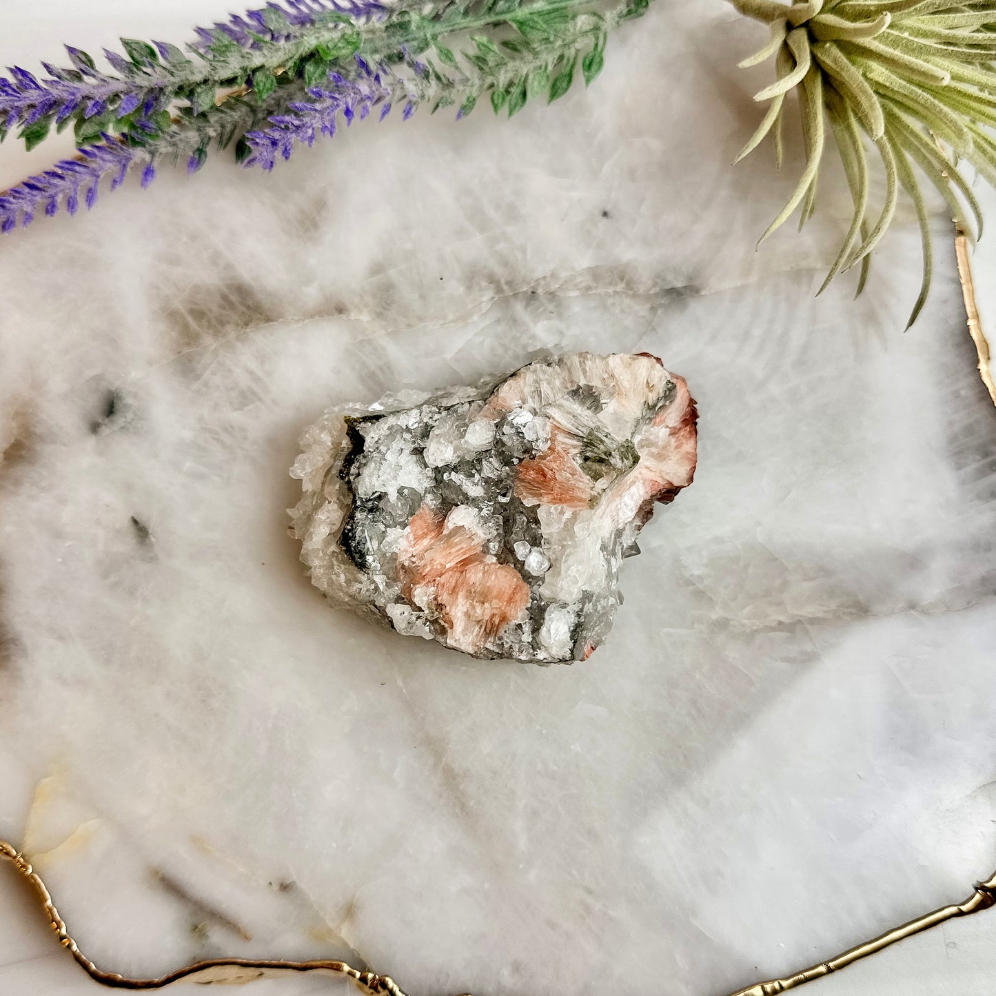 Apophyllite with Peach Stilbite