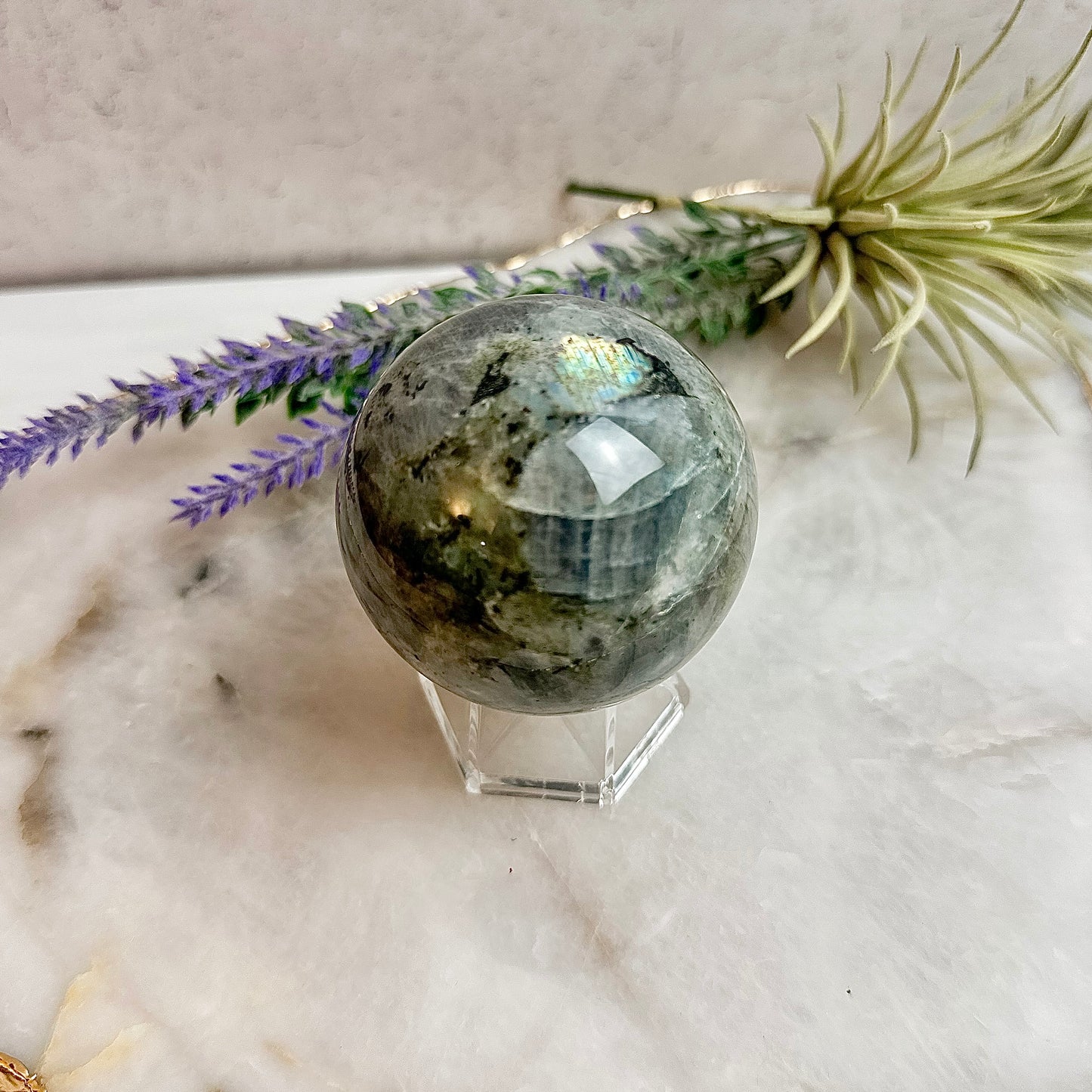 Purple Labradorite Sphere