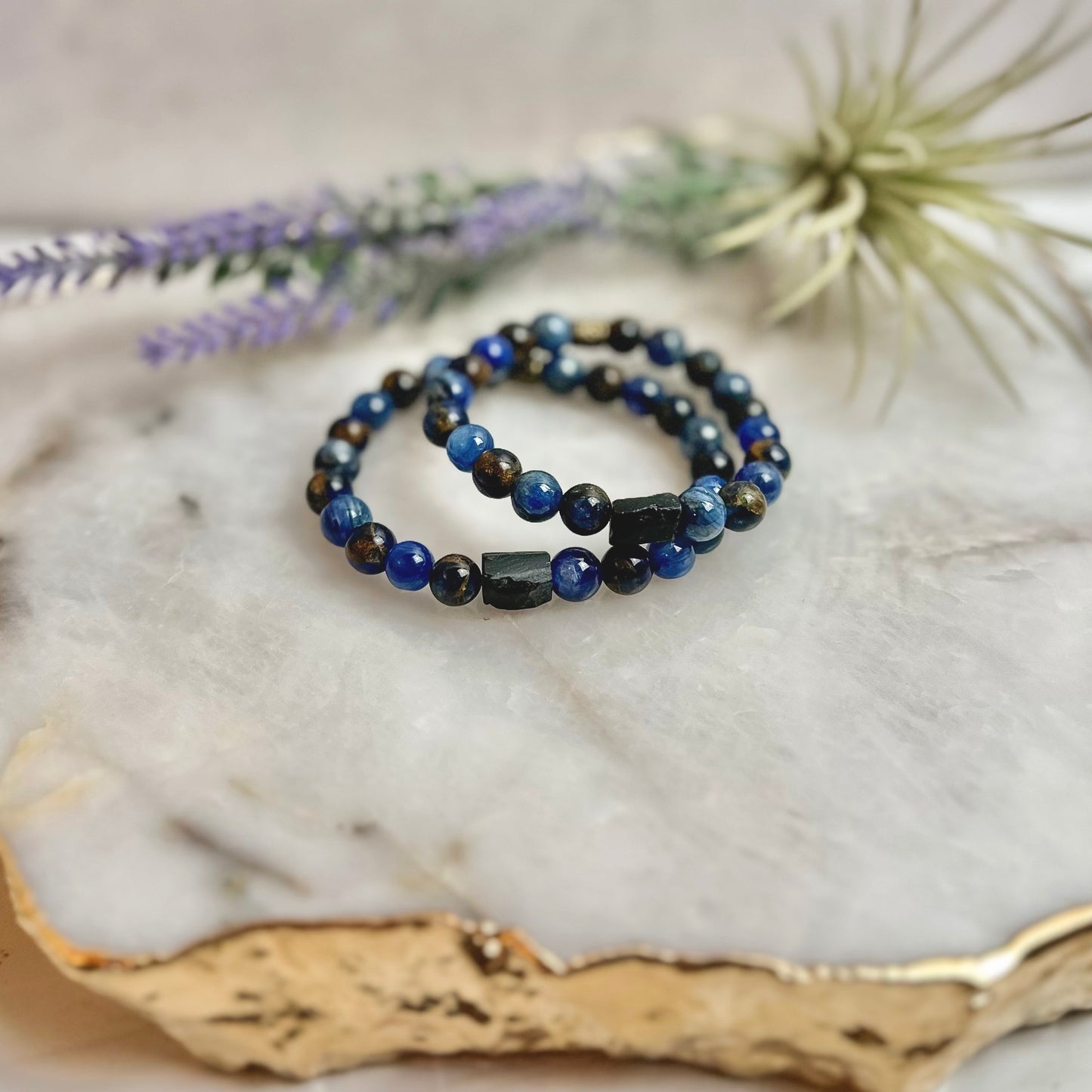 Kyanite and Jasper Bracelets