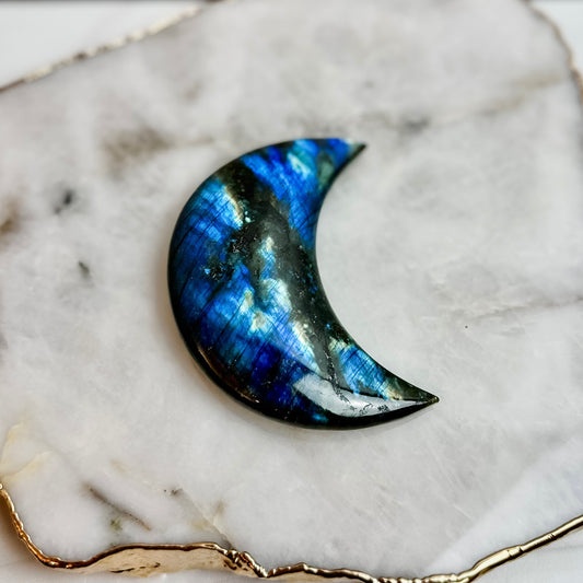 Flashy Labradorite Moon