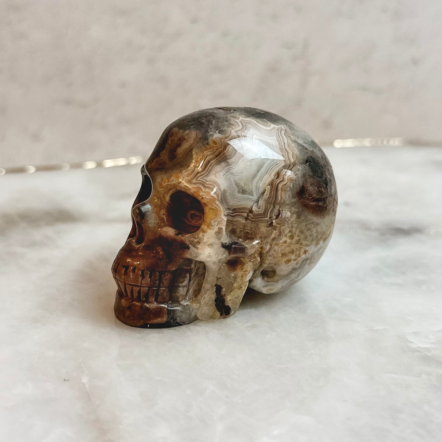 Agate Skull