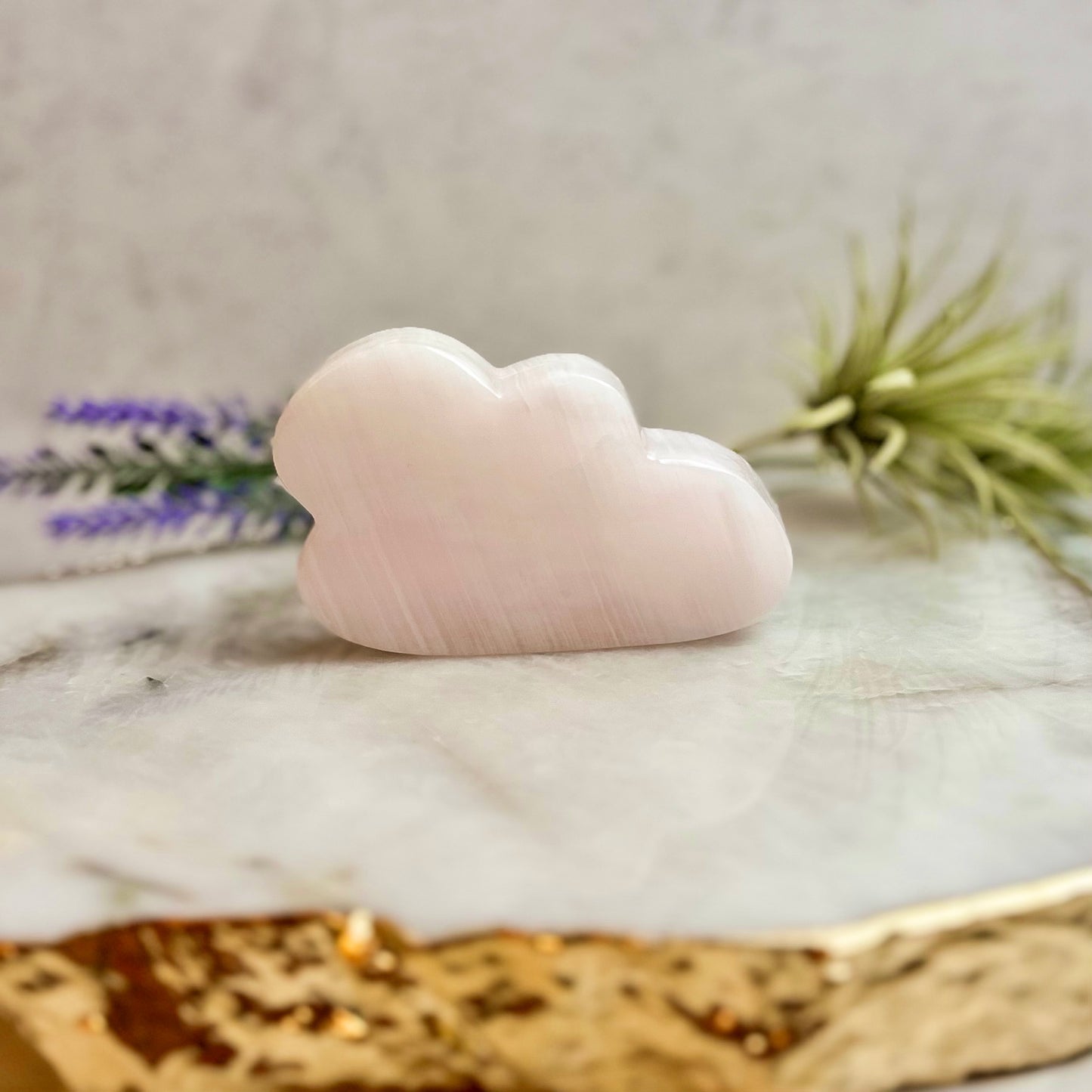 Pink Mangano Calcite Cloud